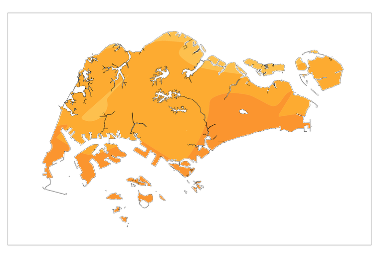 annual mean daily temperature for 2018