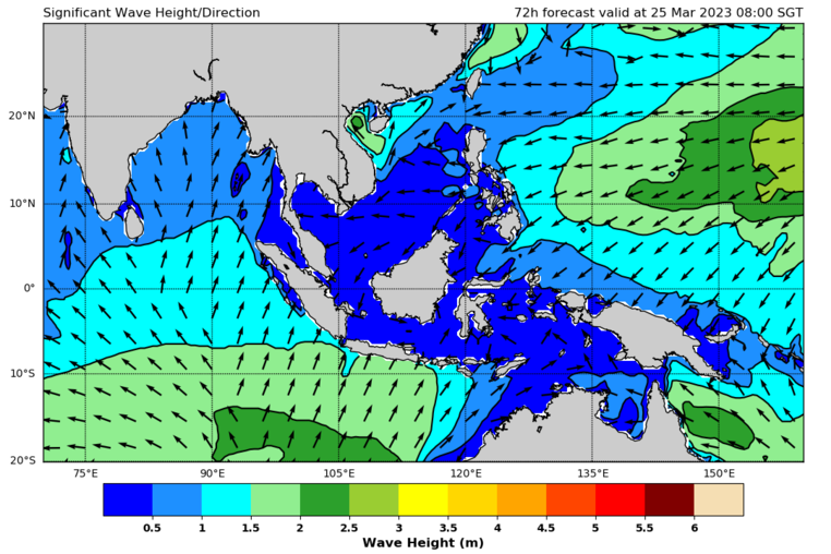 72 hour significant wave forecast