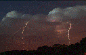cloud-to-ground lightning