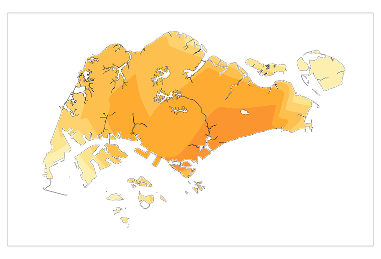 annual mean daily temperature for 2022