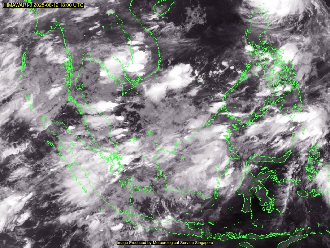 weather satellite image over southeast Asia