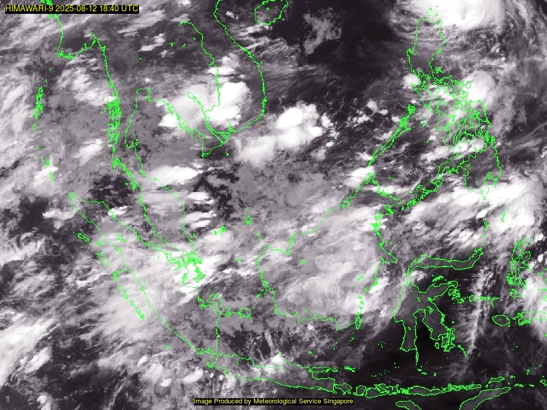 weather satellite image over southeast Asia