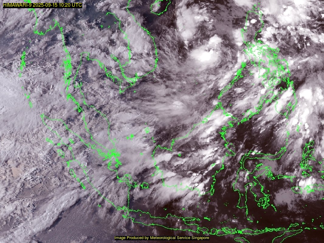 weather satellite image over southeast Asia