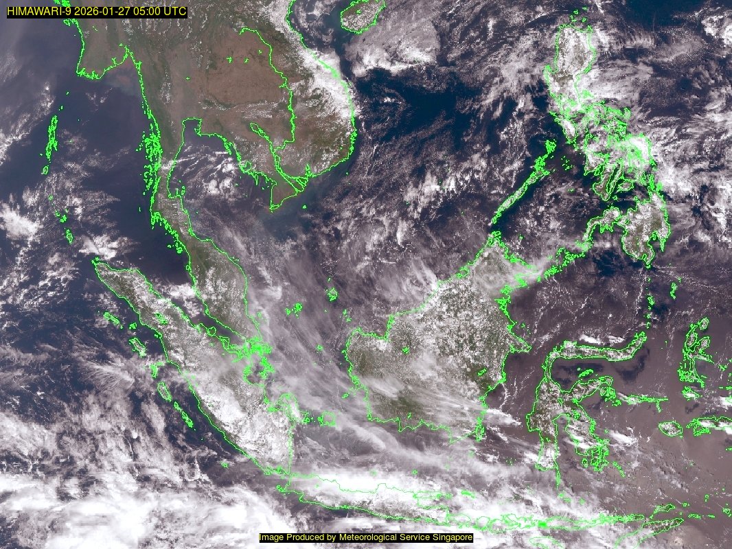 weather satellite image over southeast Asia