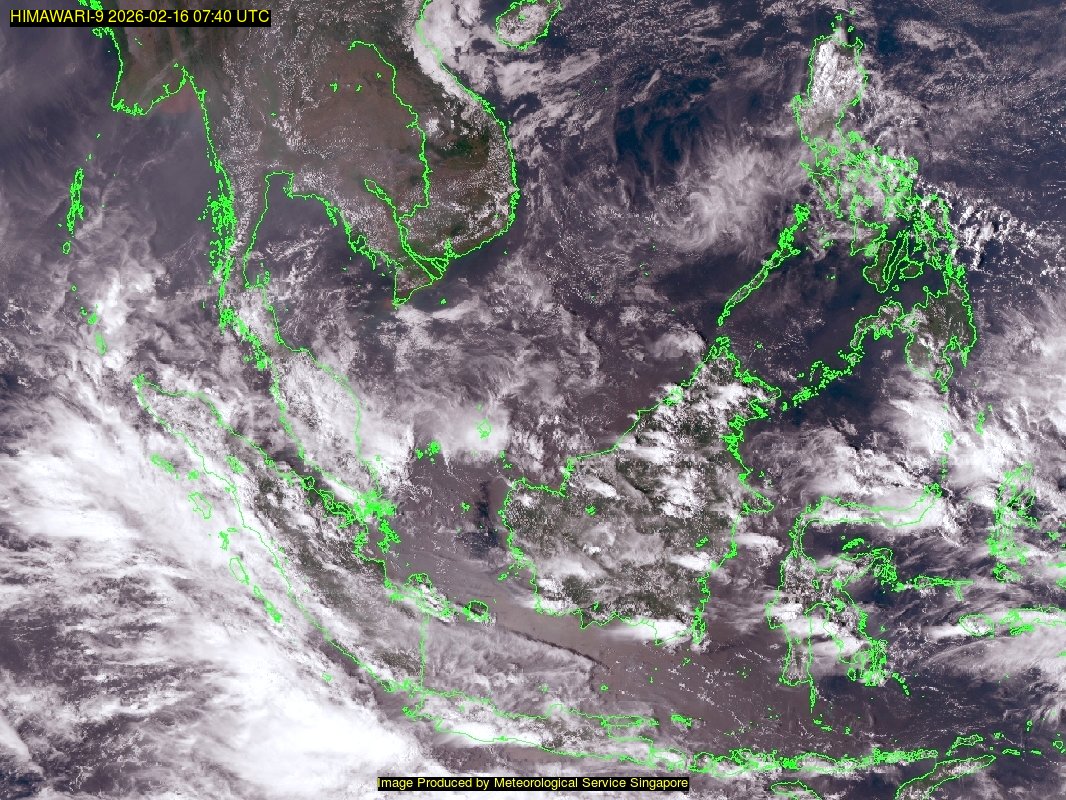 weather satellite image over southeast Asia