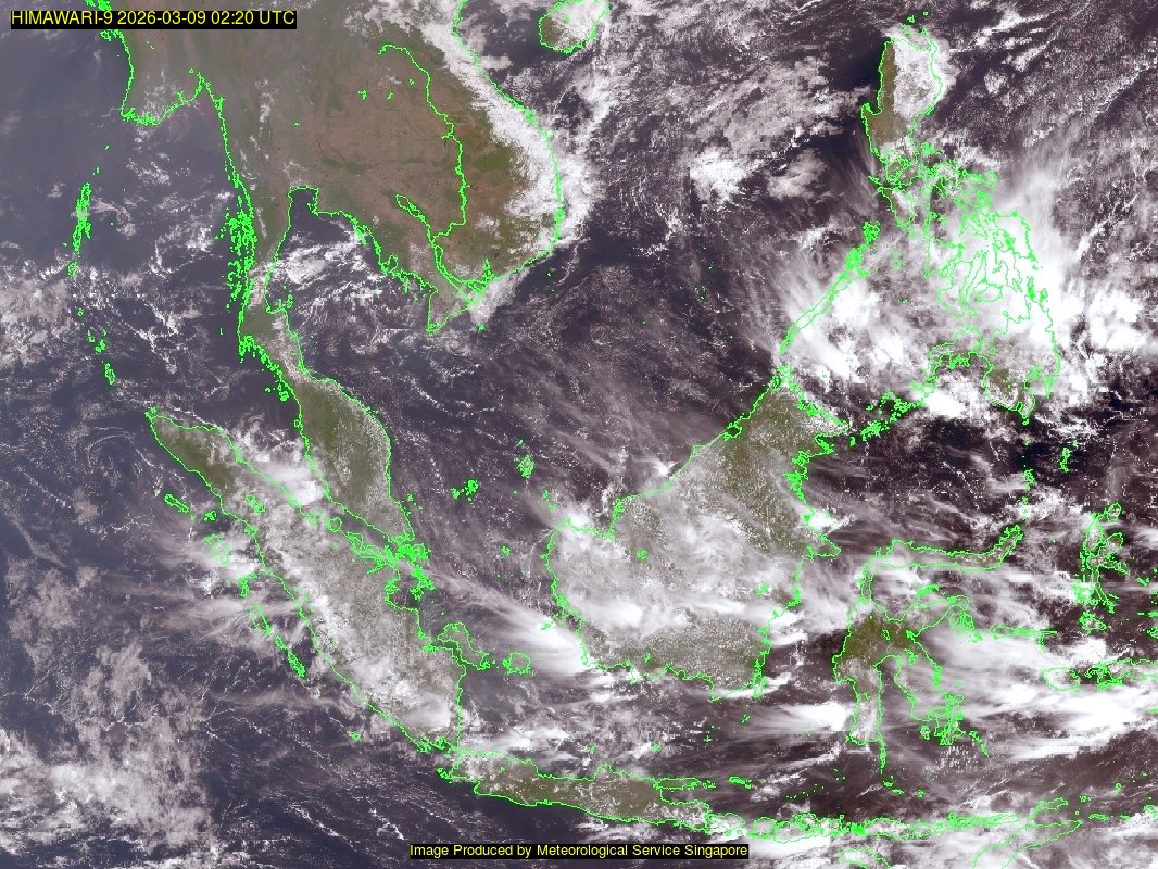weather satellite image over southeast Asia