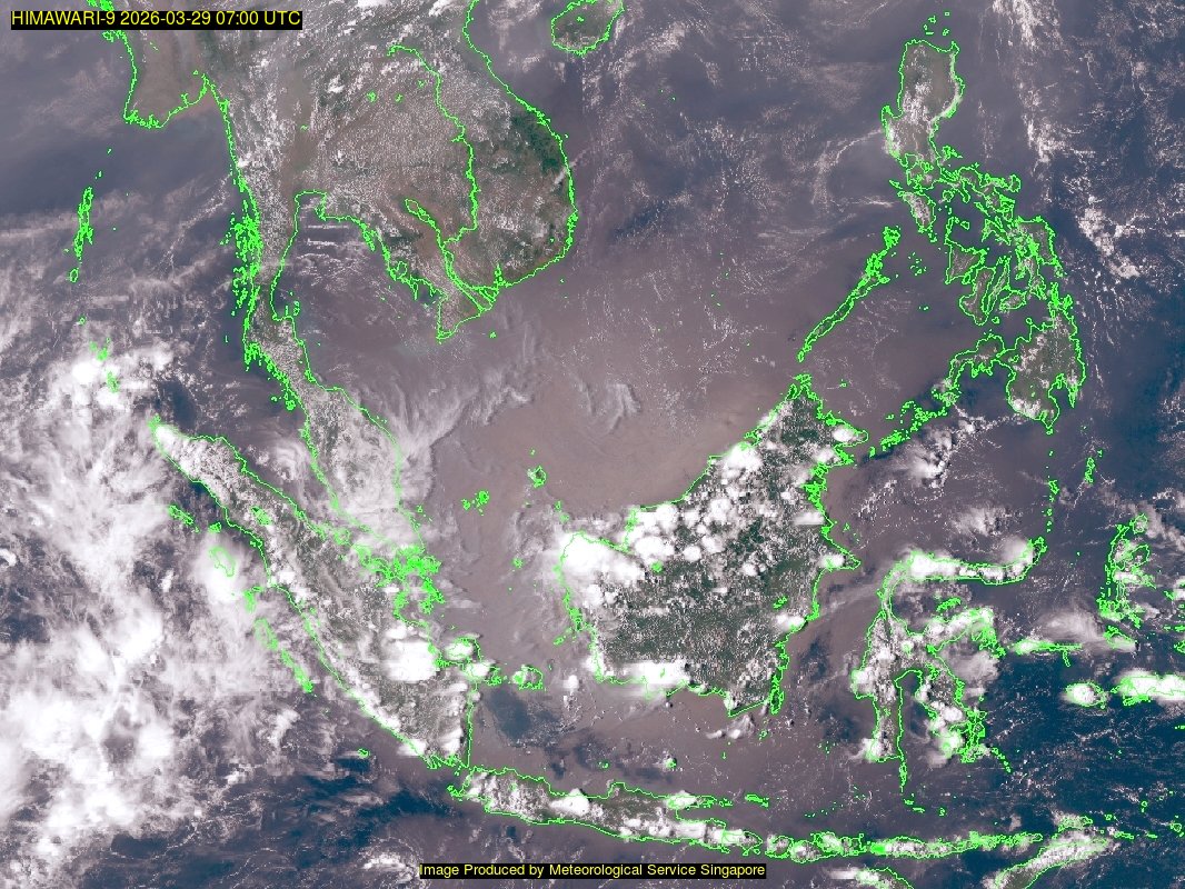 weather satellite image over southeast Asia