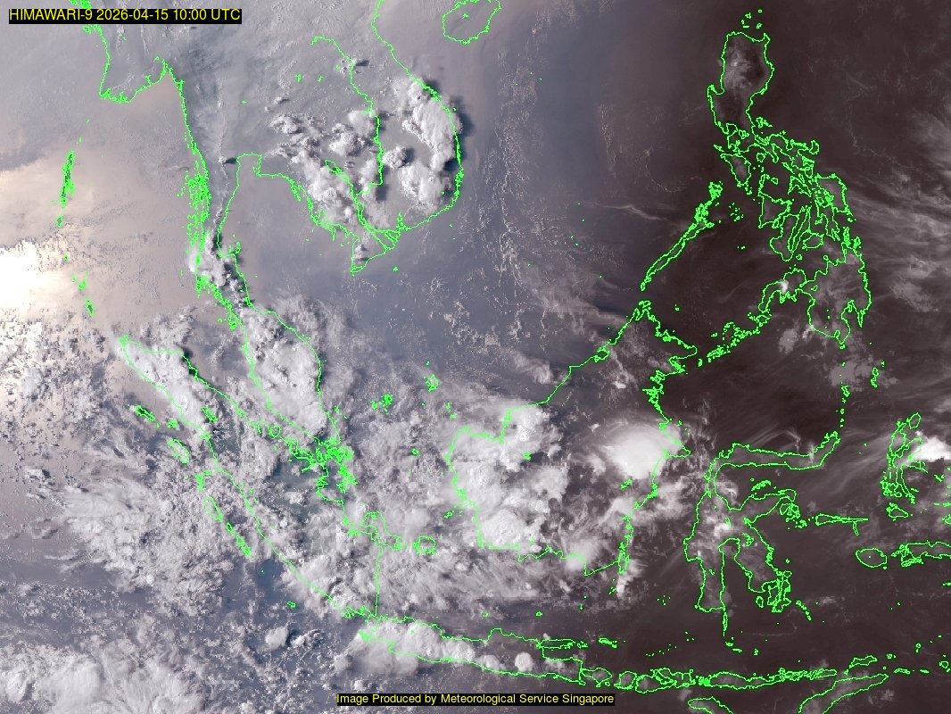 weather satellite image over southeast Asia