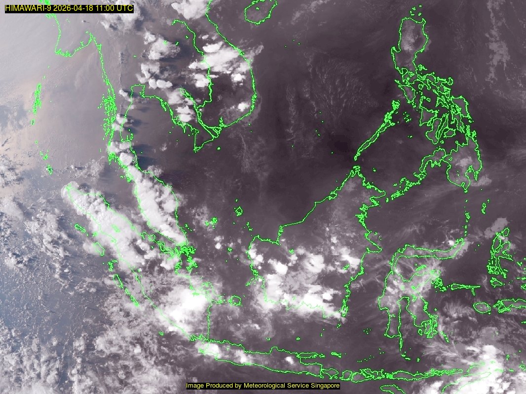 weather satellite image over southeast Asia