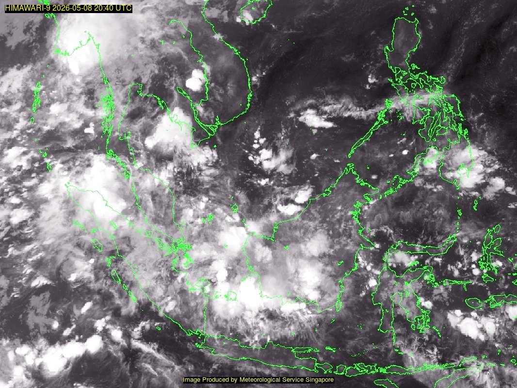 weather satellite image over southeast Asia