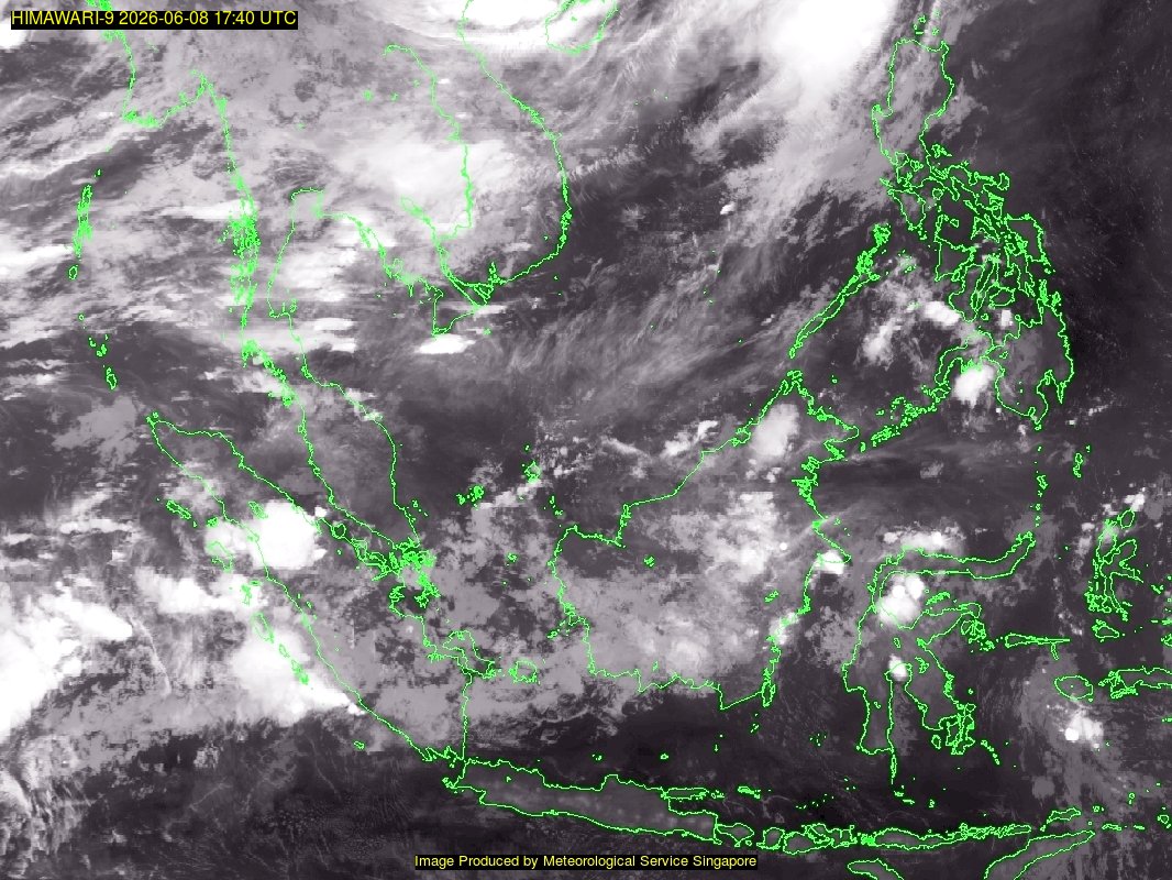 weather satellite image over southeast Asia