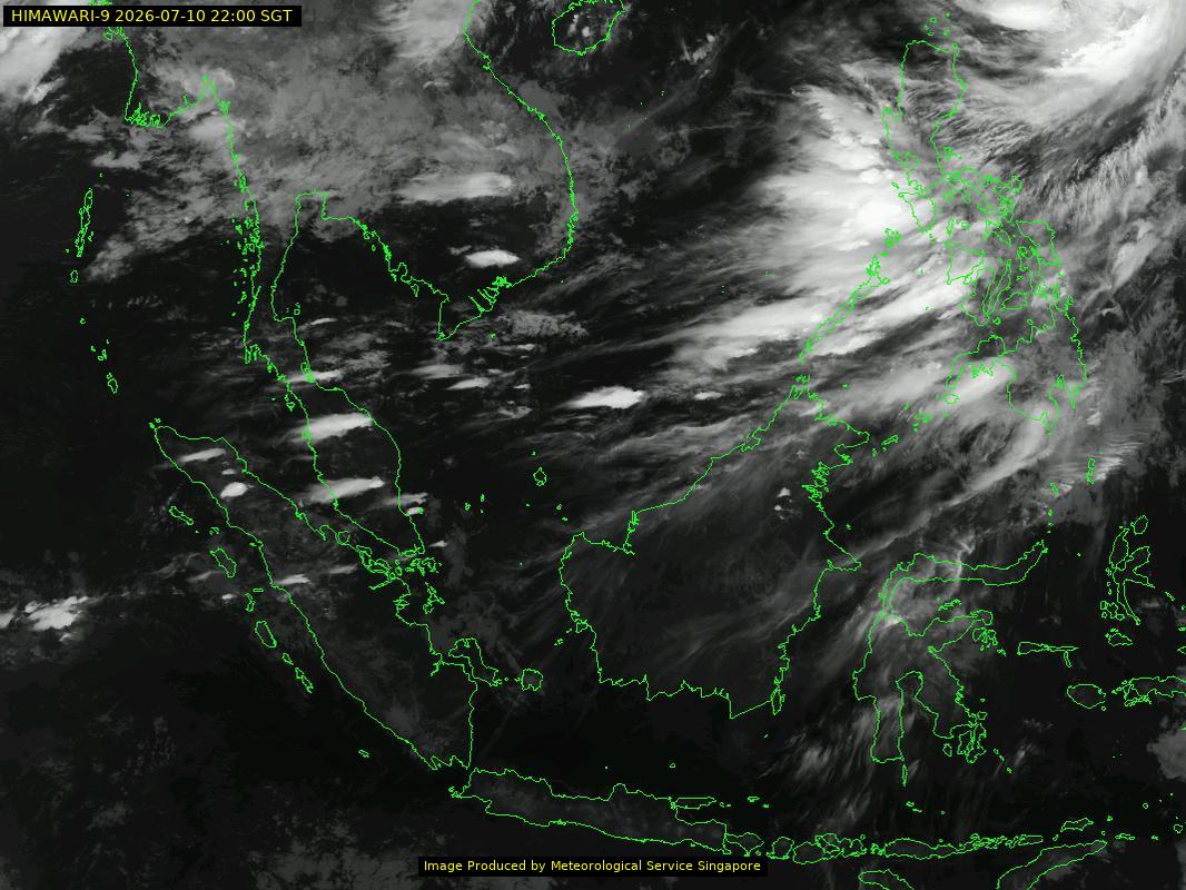 weather satellite image over southeast Asia