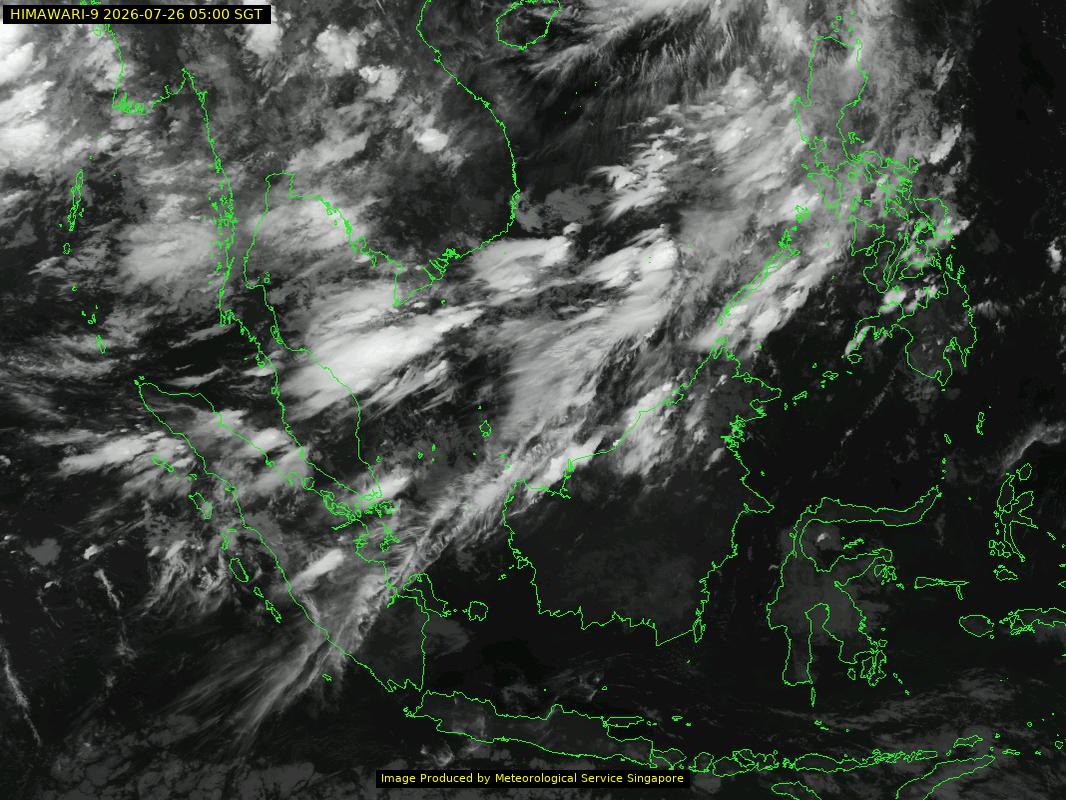 weather satellite image over southeast Asia