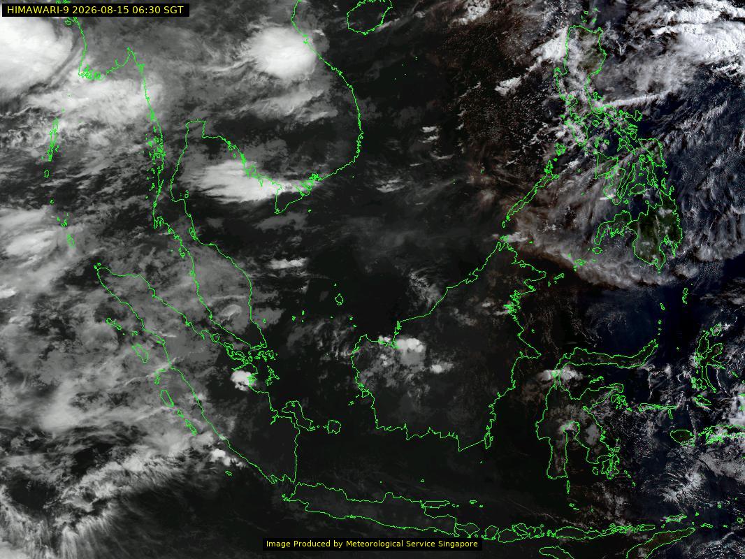 weather satellite image over southeast Asia