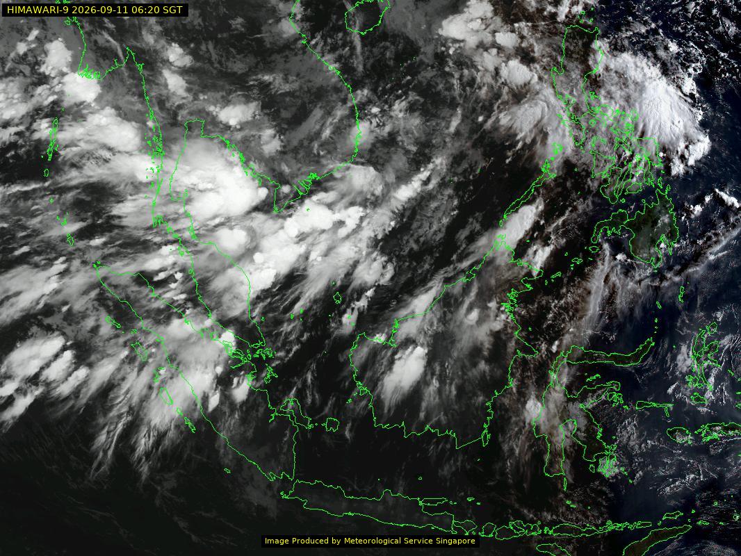 weather satellite image over southeast Asia