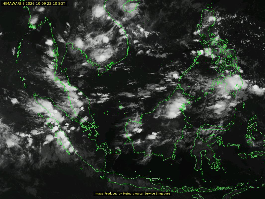 weather satellite image over southeast Asia