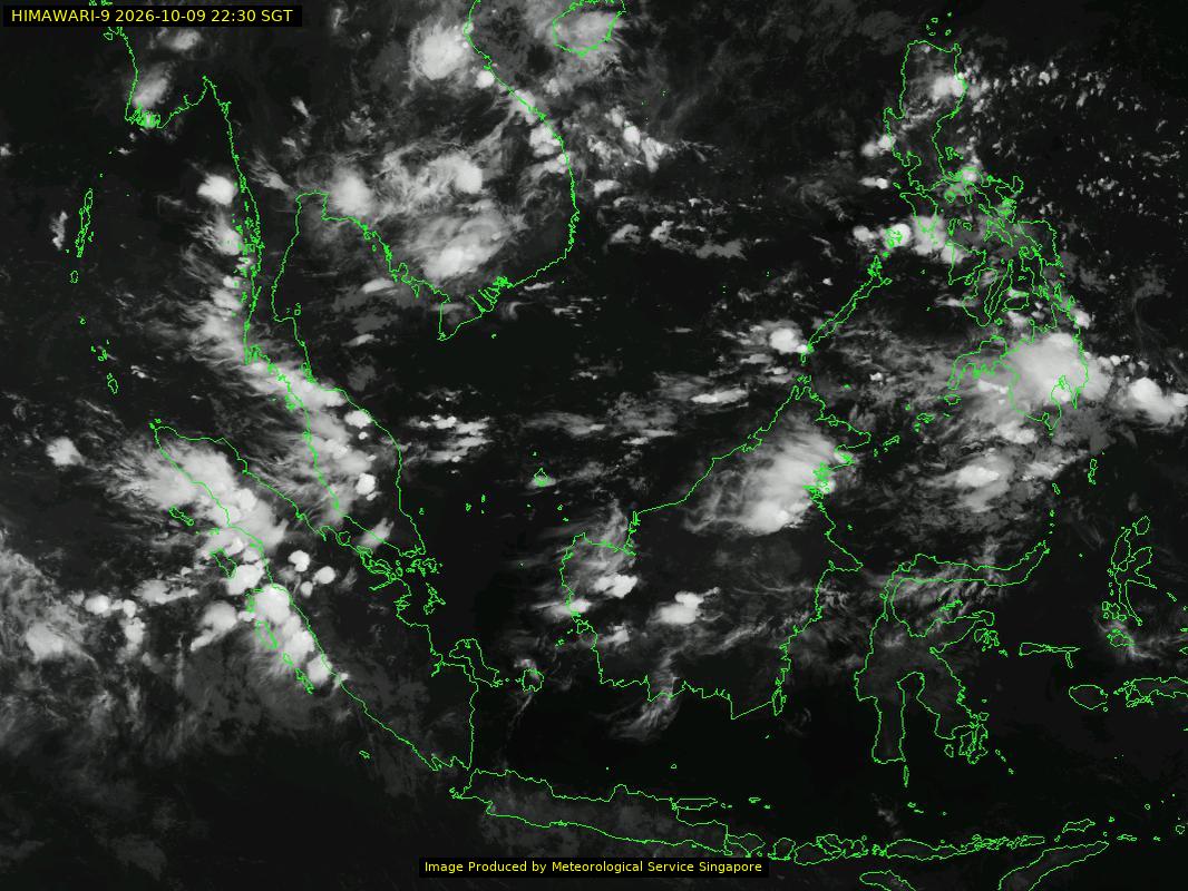 weather satellite image over southeast Asia