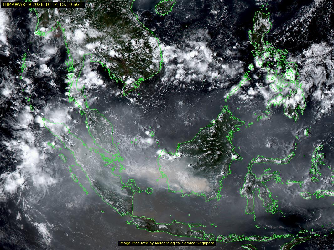 weather satellite image over southeast Asia