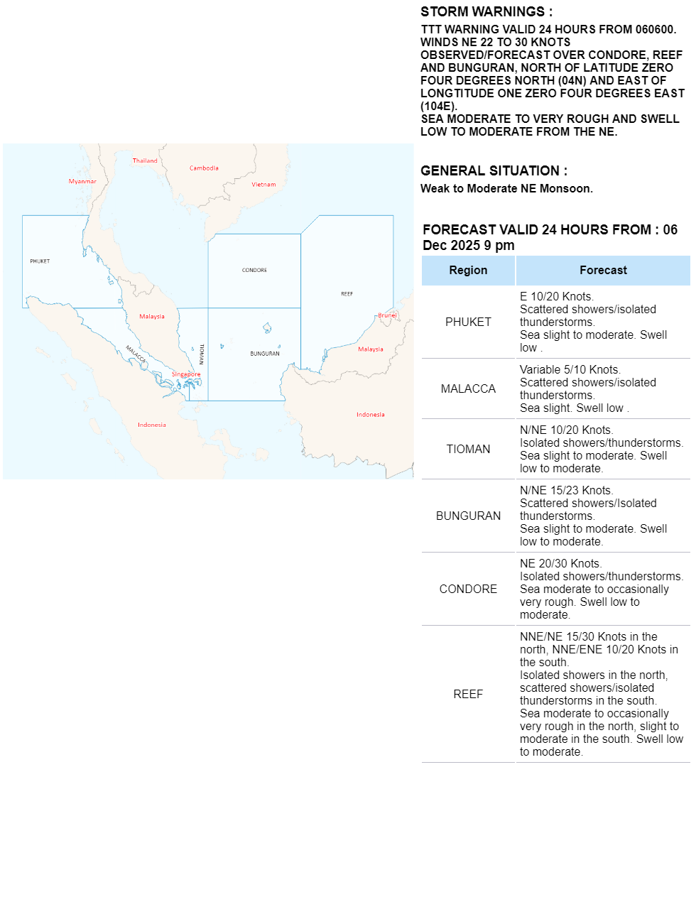 shipping forecast areas