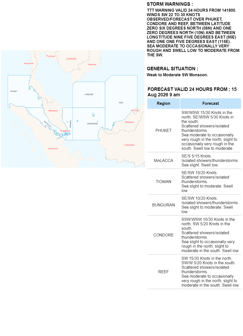 shipping forecast areas