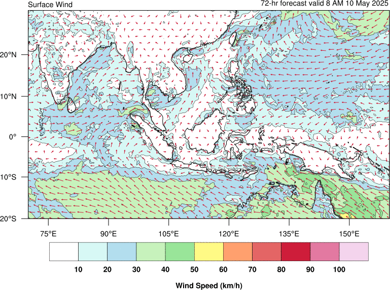 Marine Forecasts | Surface Winds - Weather Information Portal