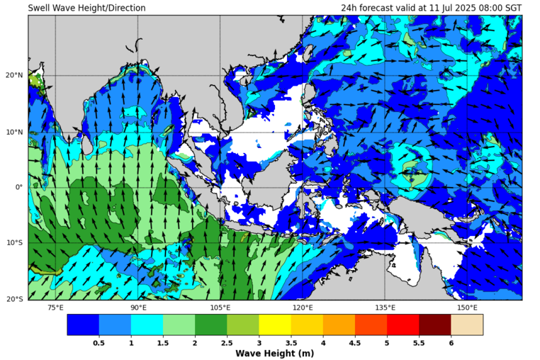 24 hour swell forecast
