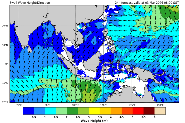 24 hour swell forecast