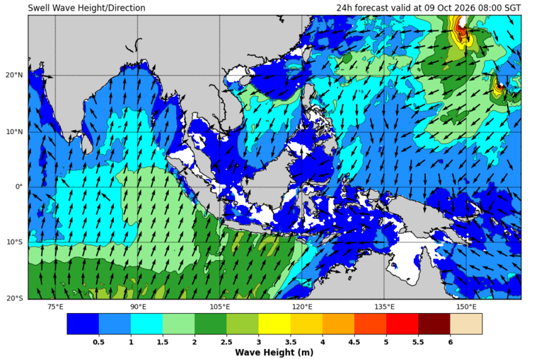 24 hour swell forecast