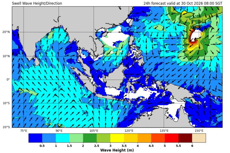 24 hour swell forecast