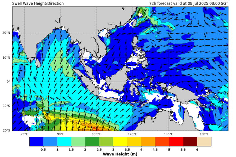 72 hour swell forecast