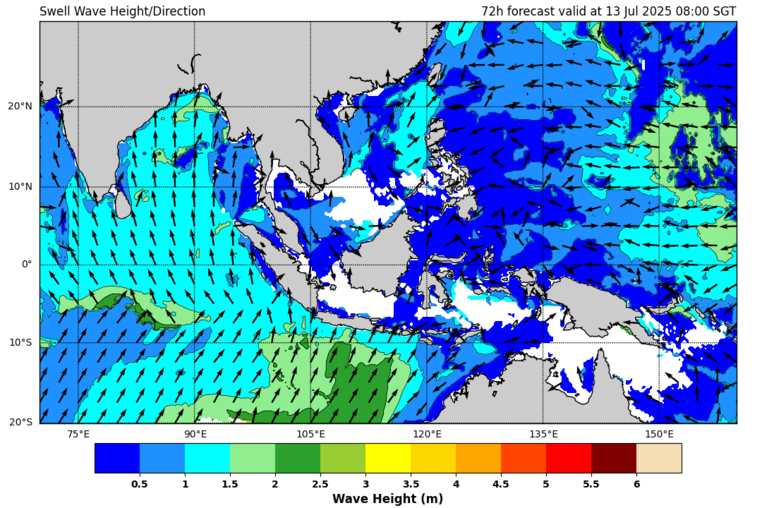 72 hour swell forecast