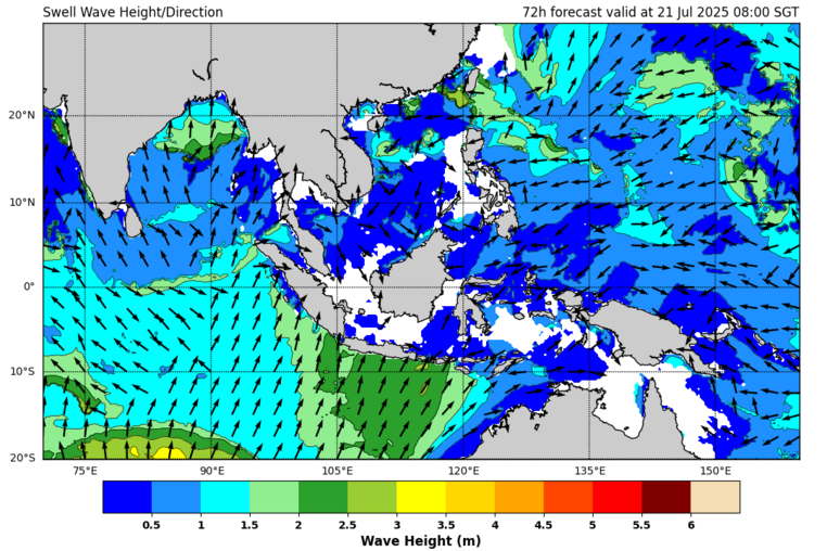 72 hour swell forecast
