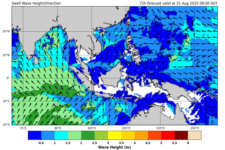 72 hour swell forecast
