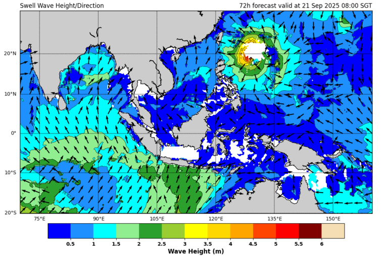 72 hour swell forecast