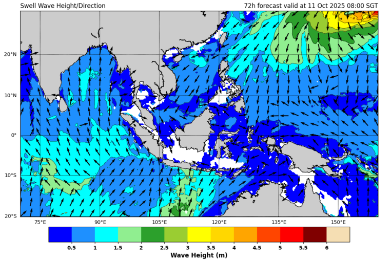 72 hour swell forecast