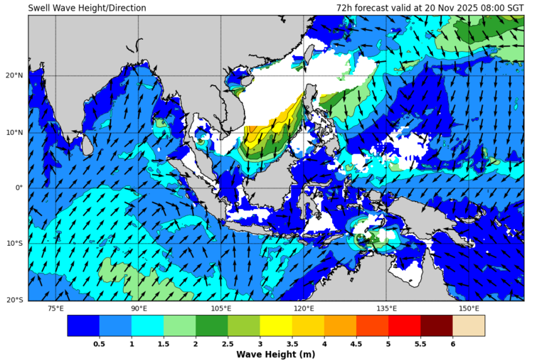 72 hour swell forecast