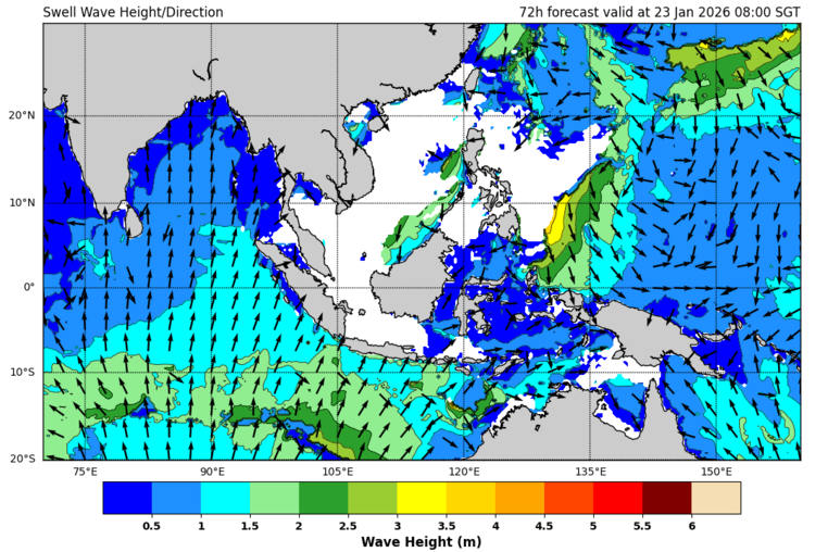 72 hour swell forecast
