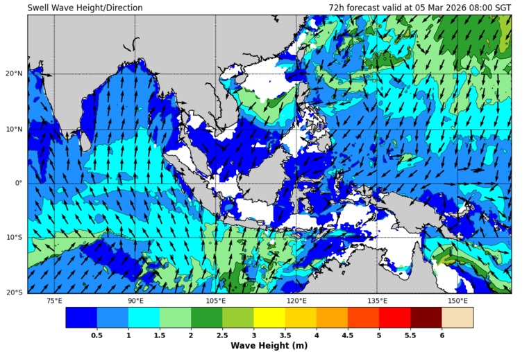 72 hour swell forecast