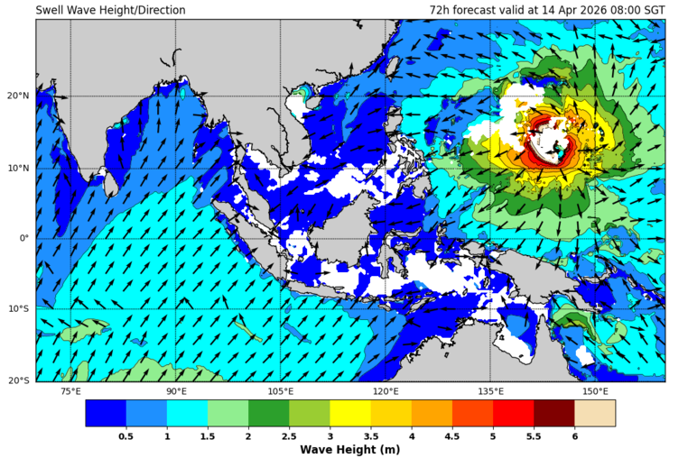 72 hour swell forecast