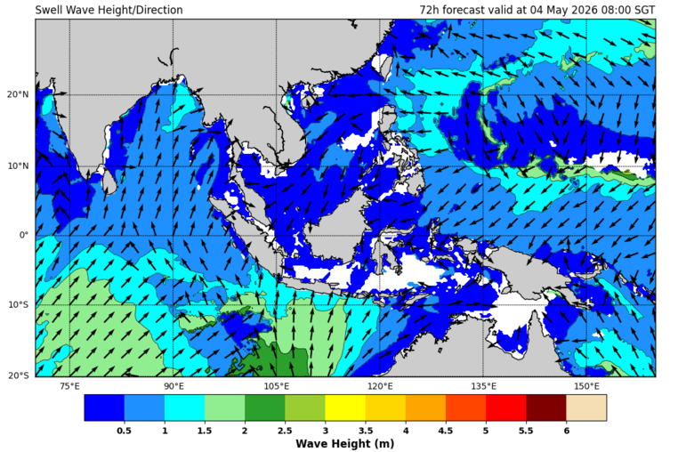 72 hour swell forecast