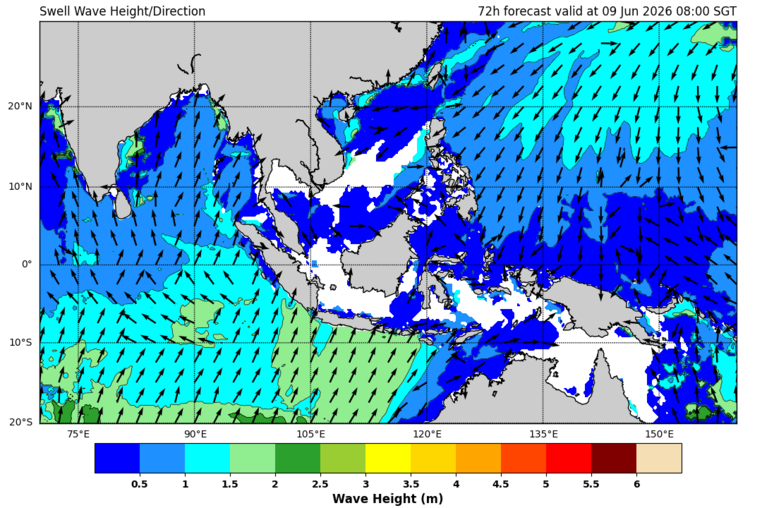 72 hour swell forecast
