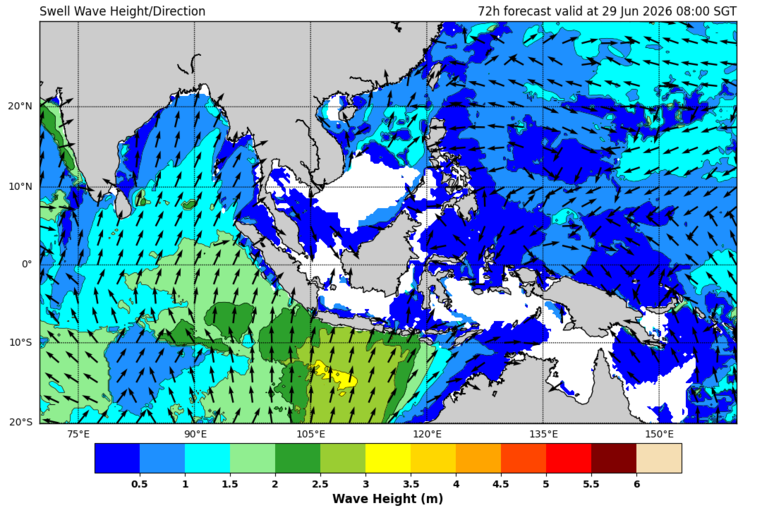 72 hour swell forecast