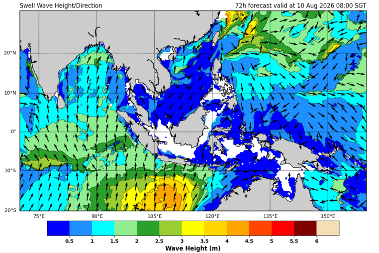 72 hour swell forecast