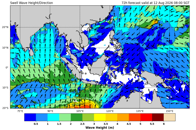 72 hour swell forecast