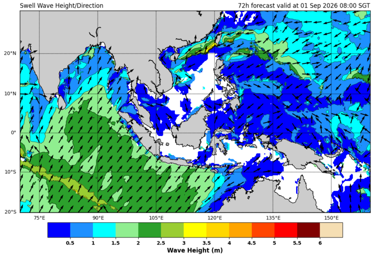 72 hour swell forecast