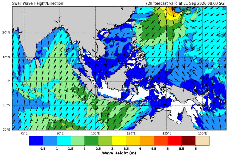 72 hour swell forecast