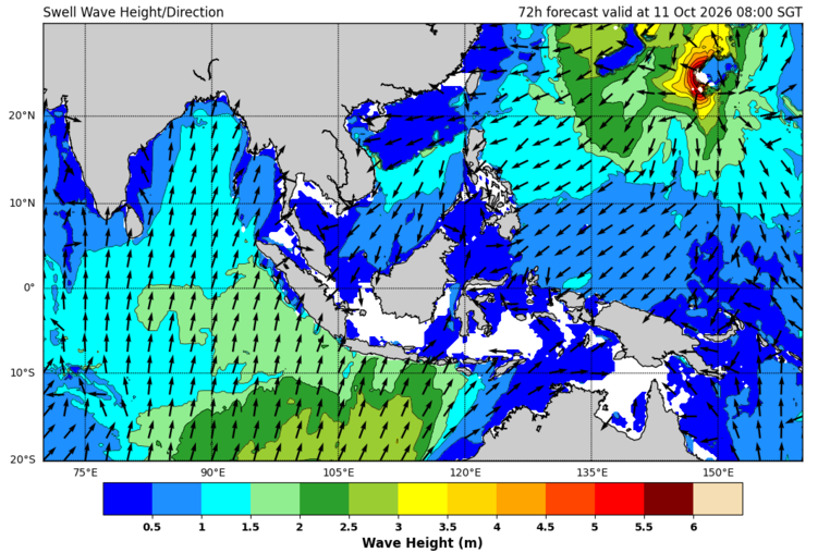 72 hour swell forecast