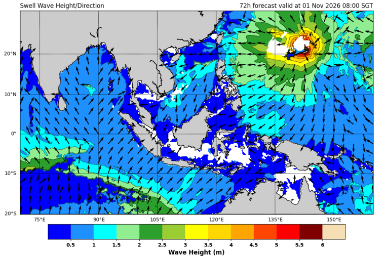 72 hour swell forecast