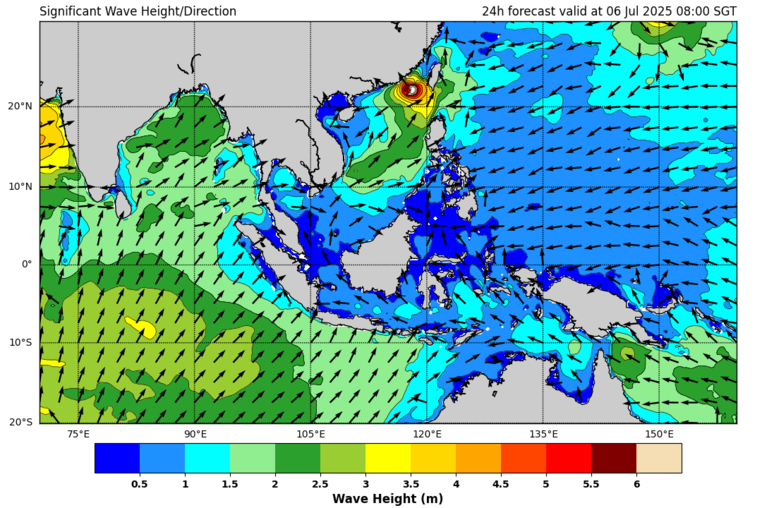 24 hour significant wave forecast 