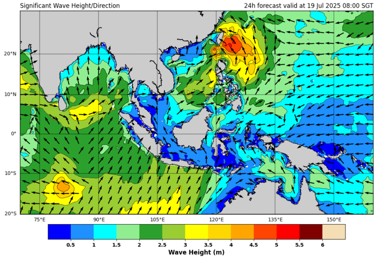 24 hour significant wave forecast 